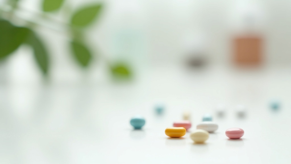 Abstract representation of modern pharmacy pills and medication for healthy lifestyle
